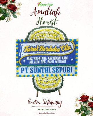 Papan Bunga Duka di Gunung Sahari Utara