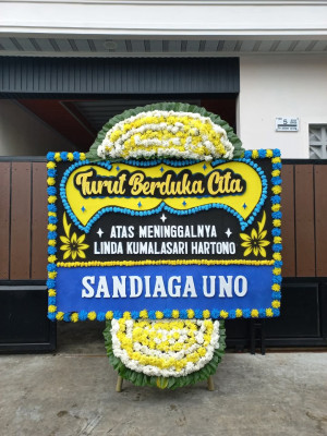 Papan Bunga Duka di Gunung Sahari Utara